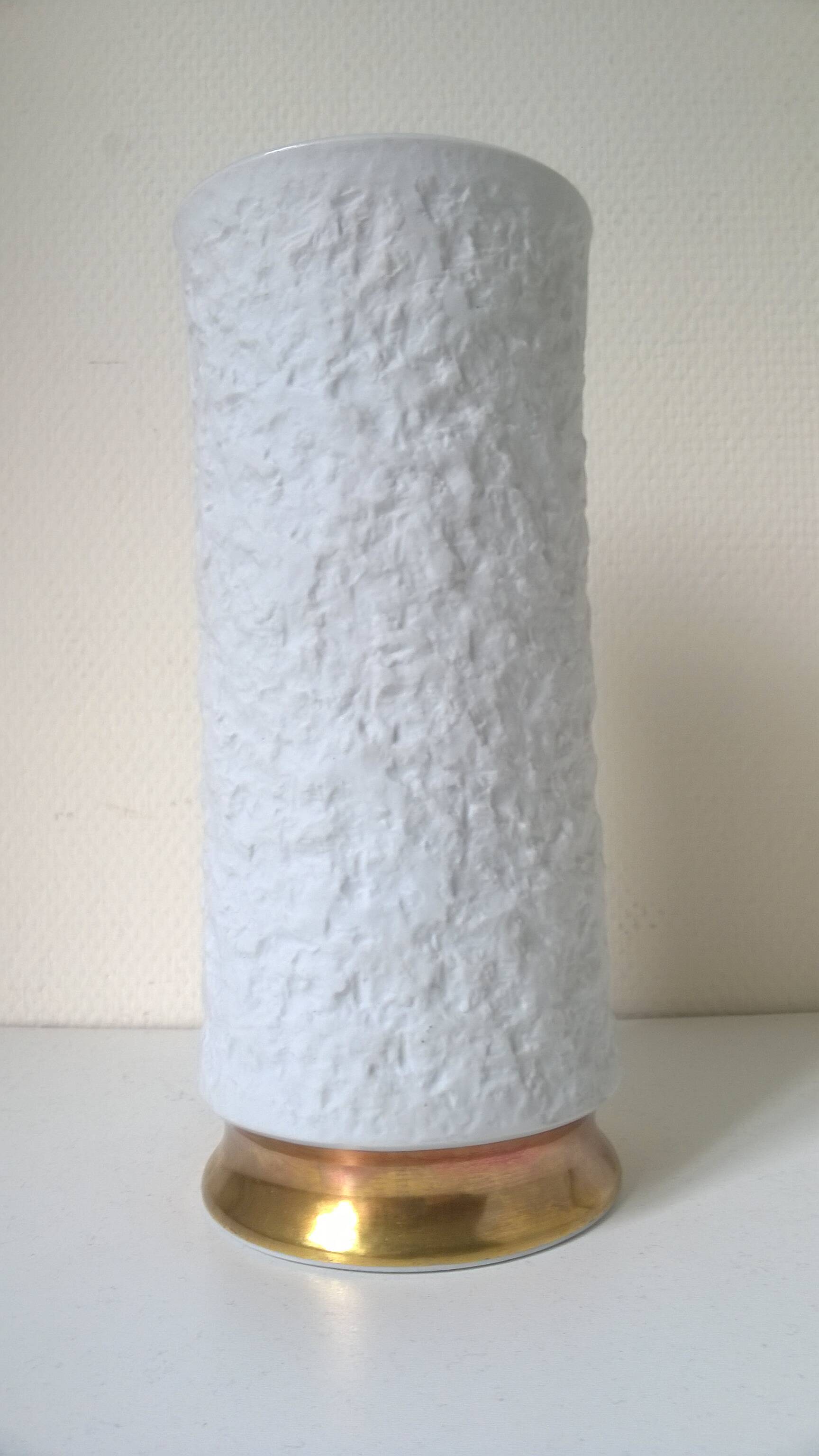 Royal KPM Germany porcelain biscuit vase