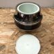Old bucket with glacons deco maella plastic bordeaux