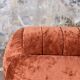 Pair of squirrel velvet armchairs, France, 1970s