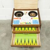 Unique table de chevet jeux 1960 15 jeux complets pieds compas 1960