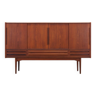 Teak highboard, Danish design, 1960s, production: Denmark