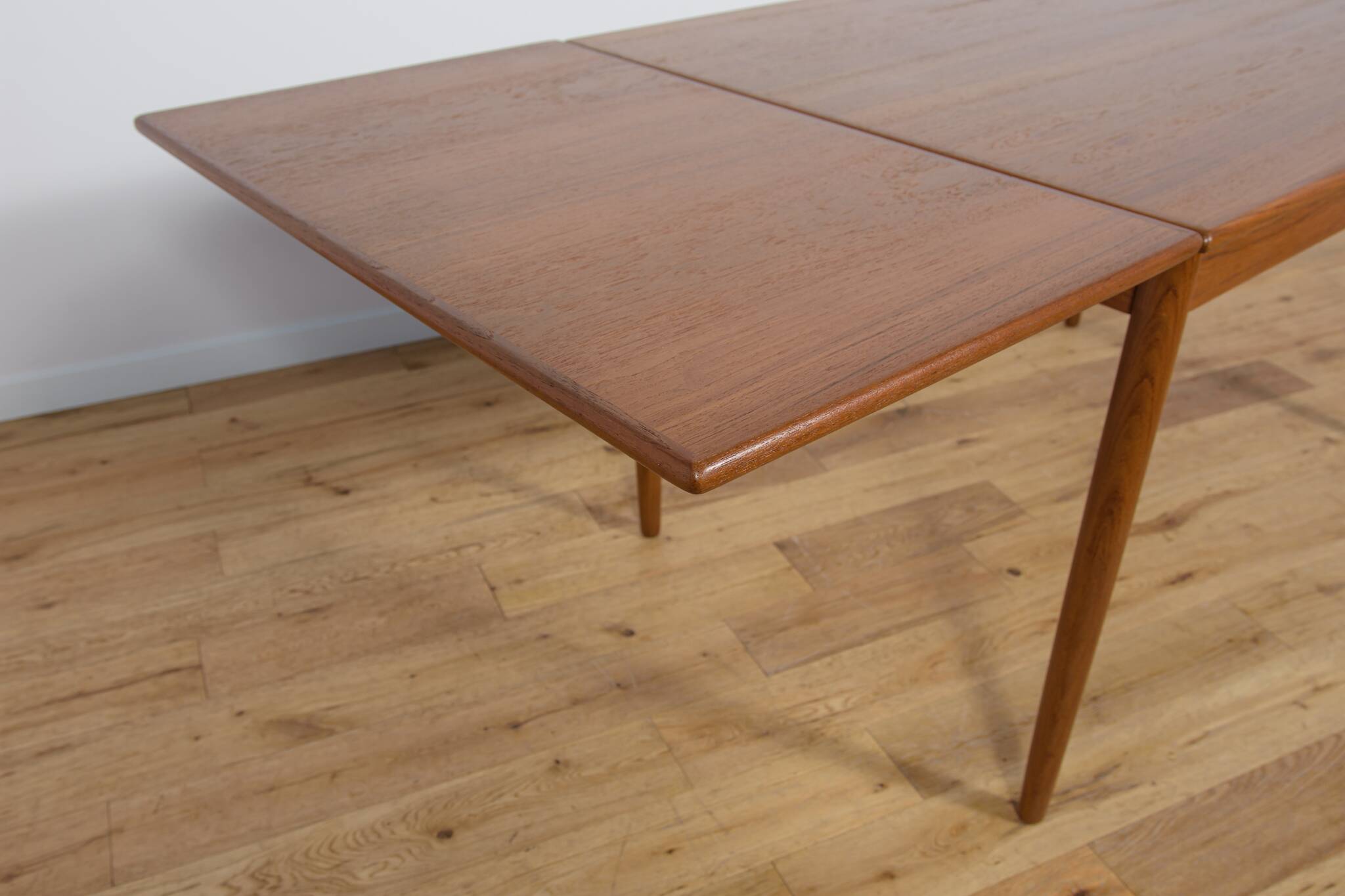 Mid Century Teak Extendable Dining Table, Denmark, 1960s