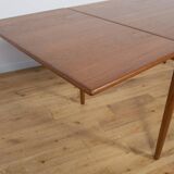 Mid Century Teak Extendable Dining Table, Denmark, 1960s