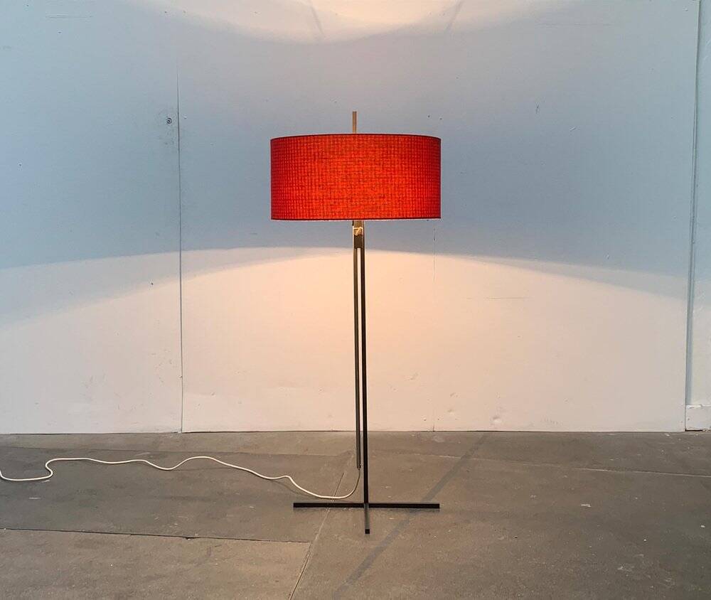 Mid-century German minimalist floor lamp by Kaiser Idell / Kaiser Leuchten.