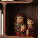 Série 4 poupées Russe ou Matriochka traditionnelles
