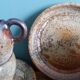 Tea or coffee service in Puisaye stoneware, signed Jean-Pierre Prud’homme