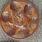 set of 12 ceramic oyster plates Atelier d'art du Reverney