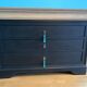 Vintage cherry wood commode refurbished
