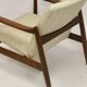 Armchair GFM-142 by Edmund Homa 1960s beige fabric.
