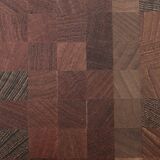 Large Scandinavian coffee table in standing wood marquetry