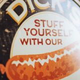 Dick's vintage canvas sign plate screen-printed