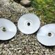 3 enamelled sheet metal suspensions