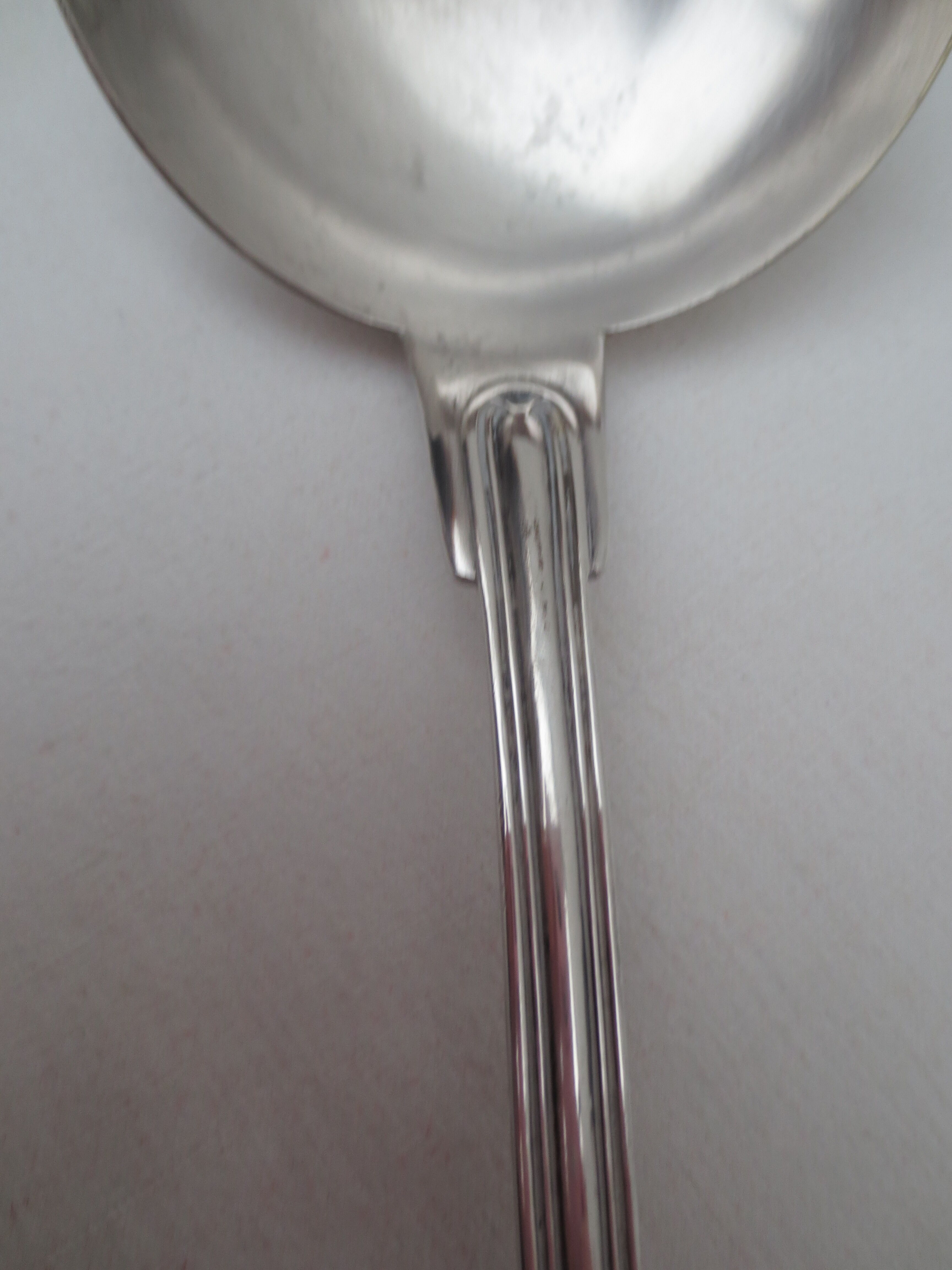 Old silver ladle classic decoration of 33cm