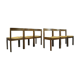 Vintage WENGE dining chairs in modern minimalist style, 1960s
