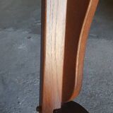 Paire de fauteuils en chêne brutaliste 1970