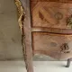 Louis XV style bedside table in marquetry with a top m