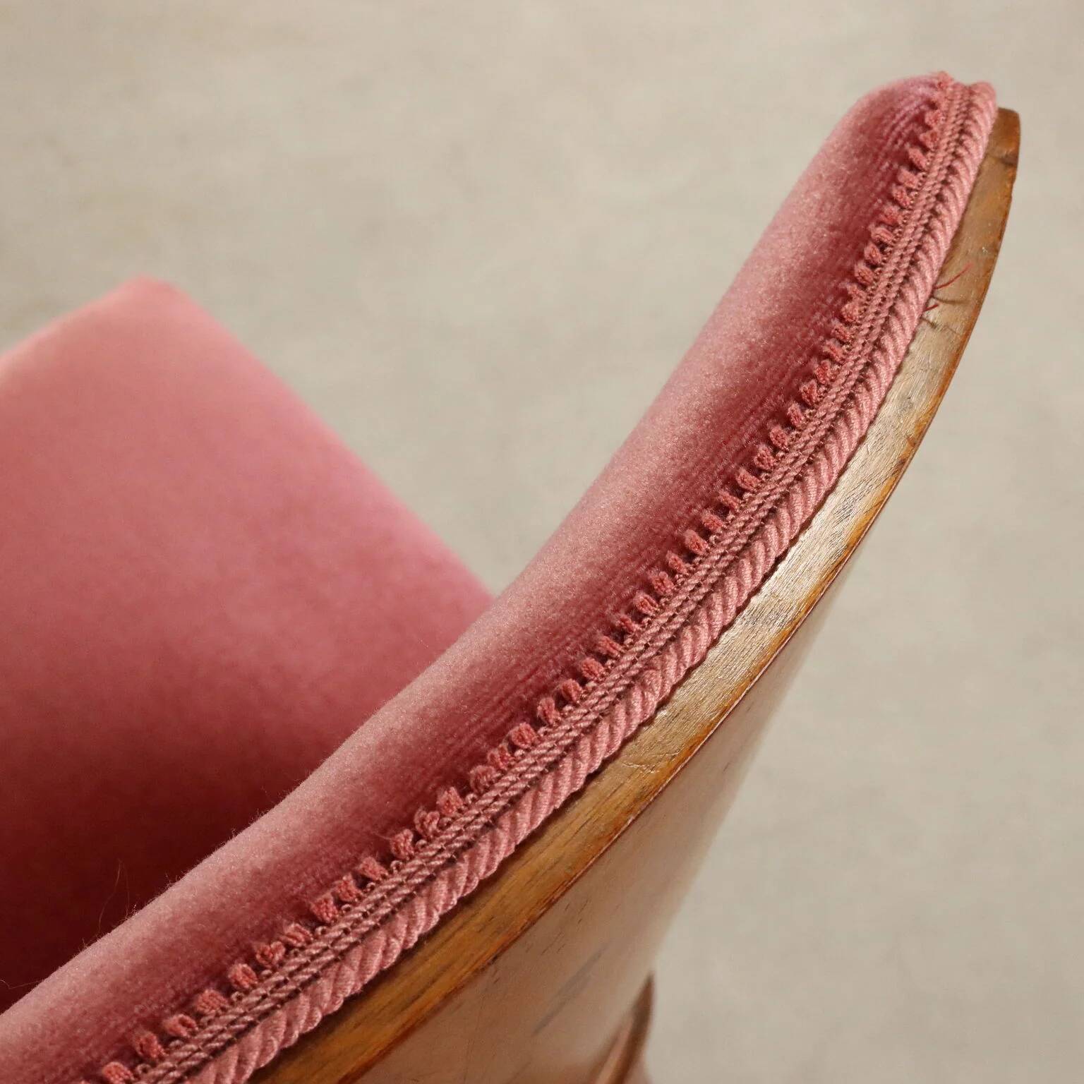Ensemble de chaises vintage en velours