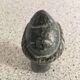 Black marble bust sculpture