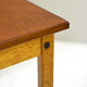 Scandinavian desk with bookcase and compartment with sliding doors