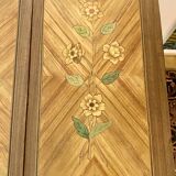 Coiffeuse en marqueterie de fleurs style Louis XV