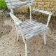 Ensemble d'assises  de jardin 4 fauteuils et 1 chaise - en bois