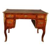 Small Double-Sided Writing Desk in Rosewood in Louis XV style from the 19th century.
