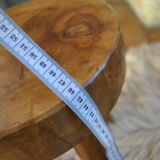 Tabouret tripode en bois vers 1950