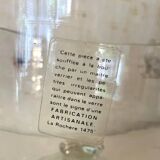 Large blown glass bowl from La Rochère