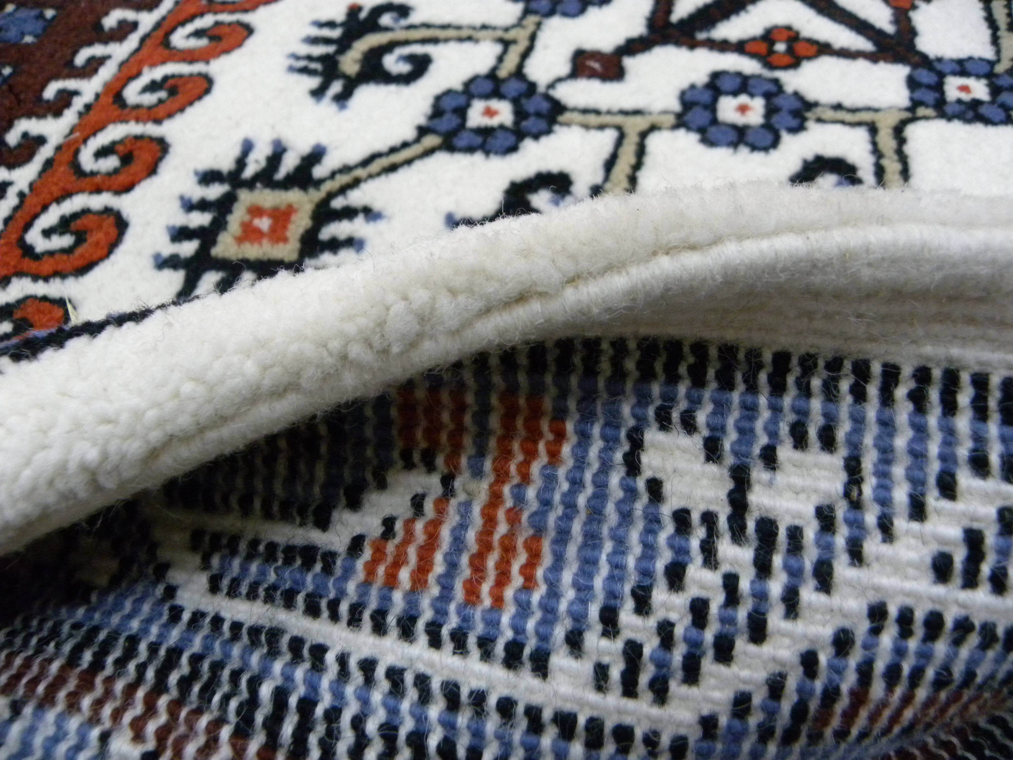 Tunisian Carpet in Handmade Wool in Traditional Anatolian Turkish Style