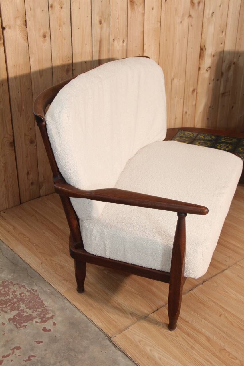 corner sofa by Guillerme et Chambron 1960