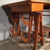 Old table a design wooden storage has 50's 60's