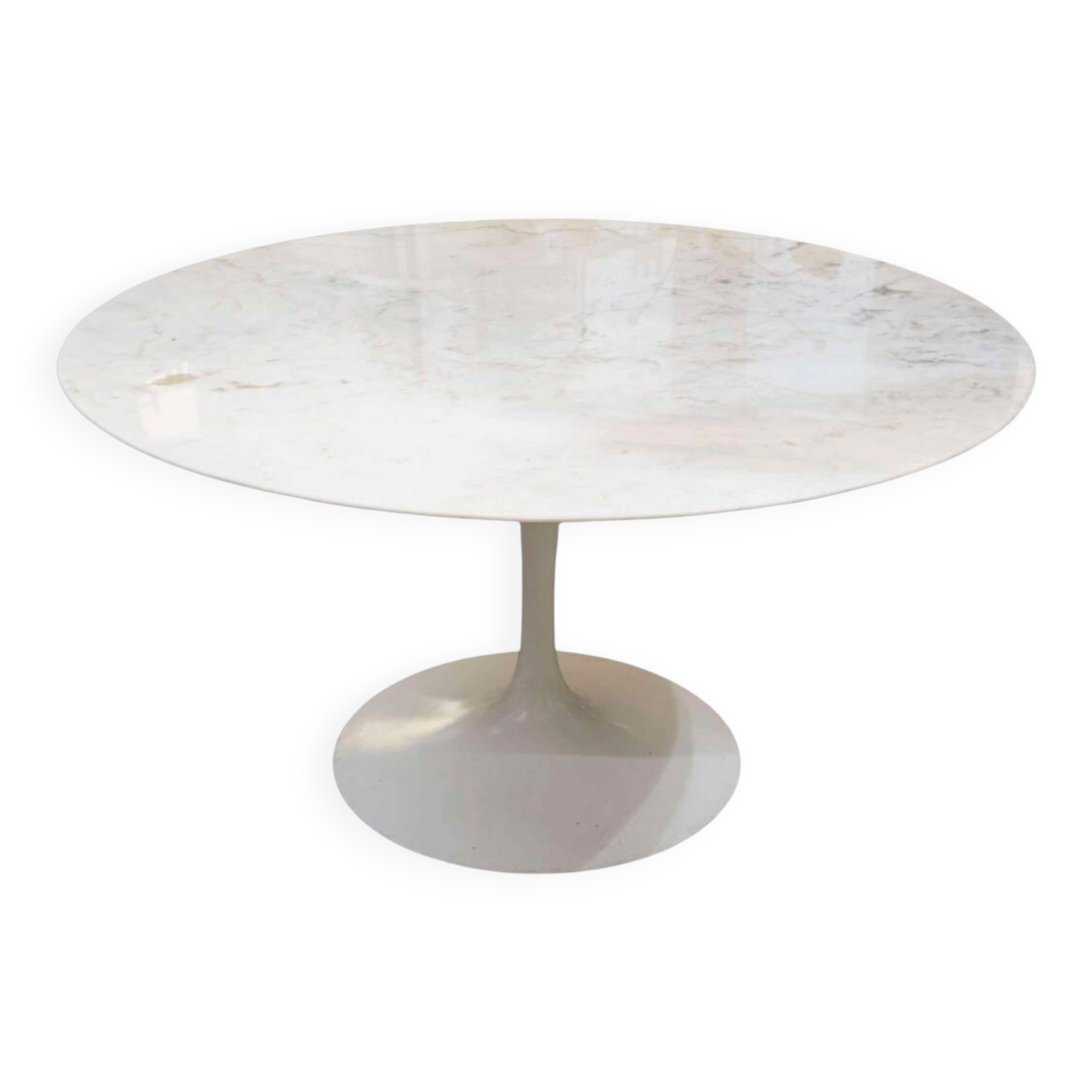 Eero saarinen & knoll international, table "tulip" 137 cm arabescato