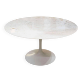Eero saarinen & knoll international, table "tulip" 137 cm arabescato