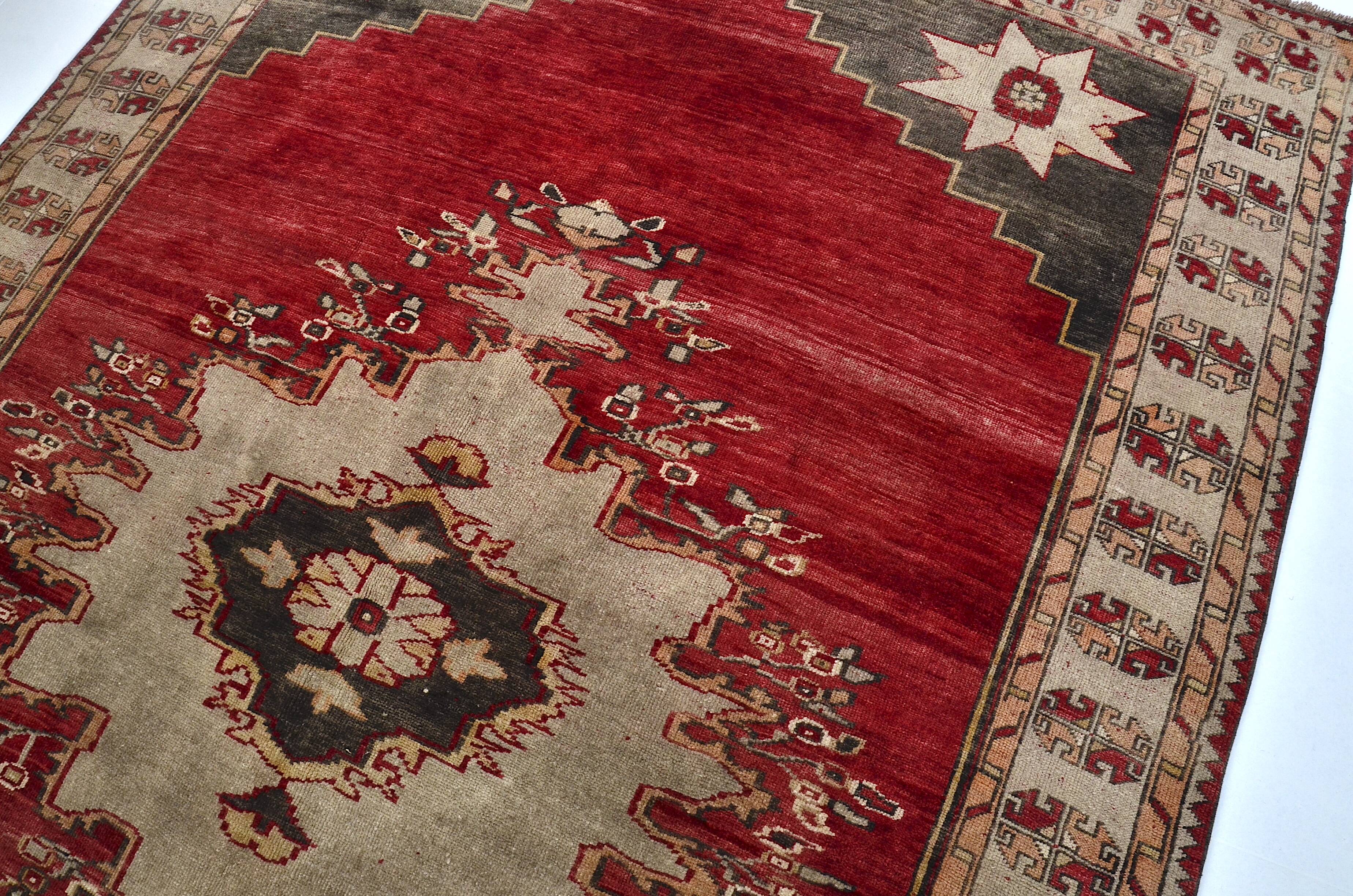 Oushak Vintage Soft Turkish Rug sku 3022