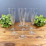 8 Baccarat Dom Pérignon champagne flutes – crystal