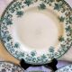 5 flat plates green iron earth earthenware from st amand