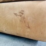 Bogo sofa in leather and suede, by Carlo Bartoli for Rossi di Albizzate