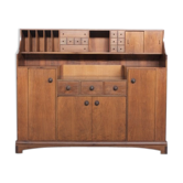 Meuble de rangement noyer Bernini éditeur années 50'