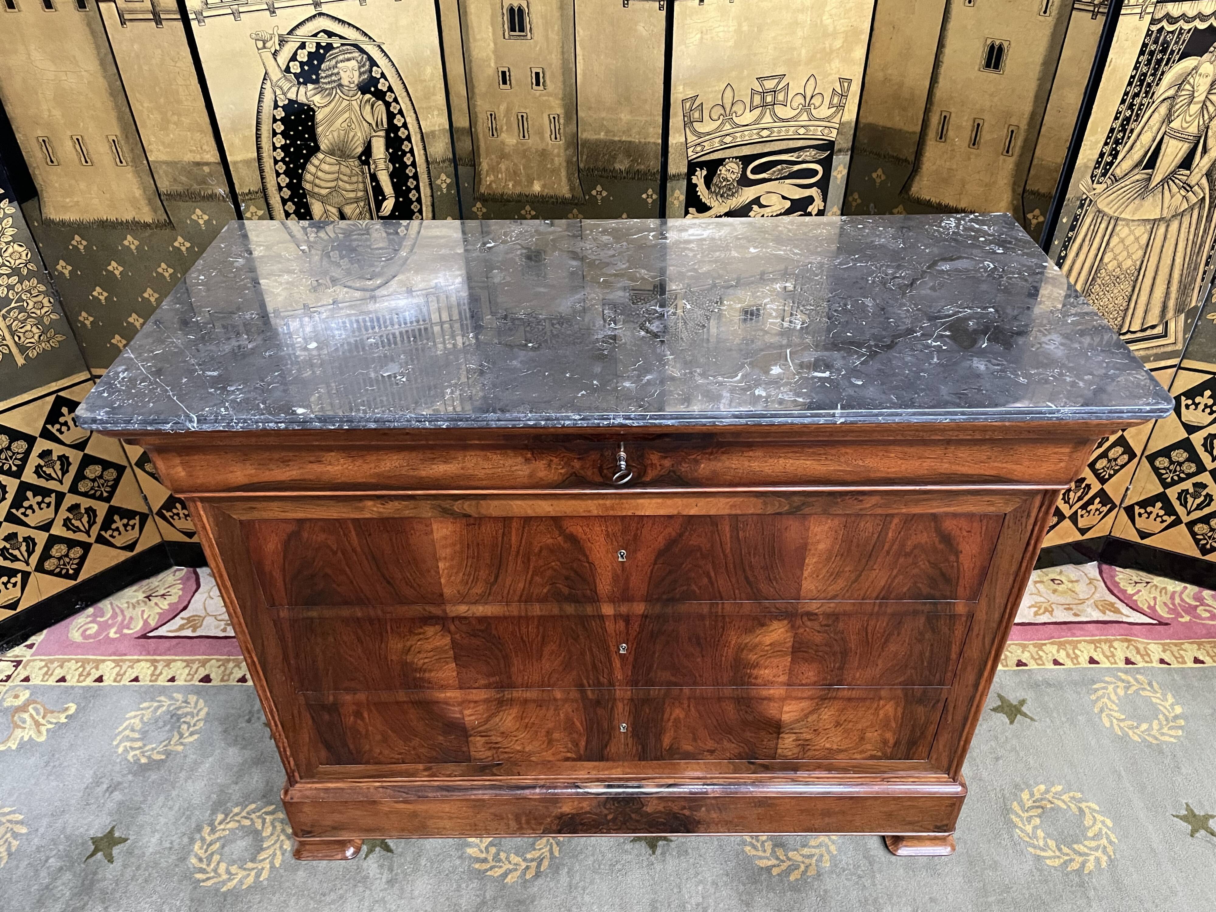 Louis Philippe period chest of drawers restored