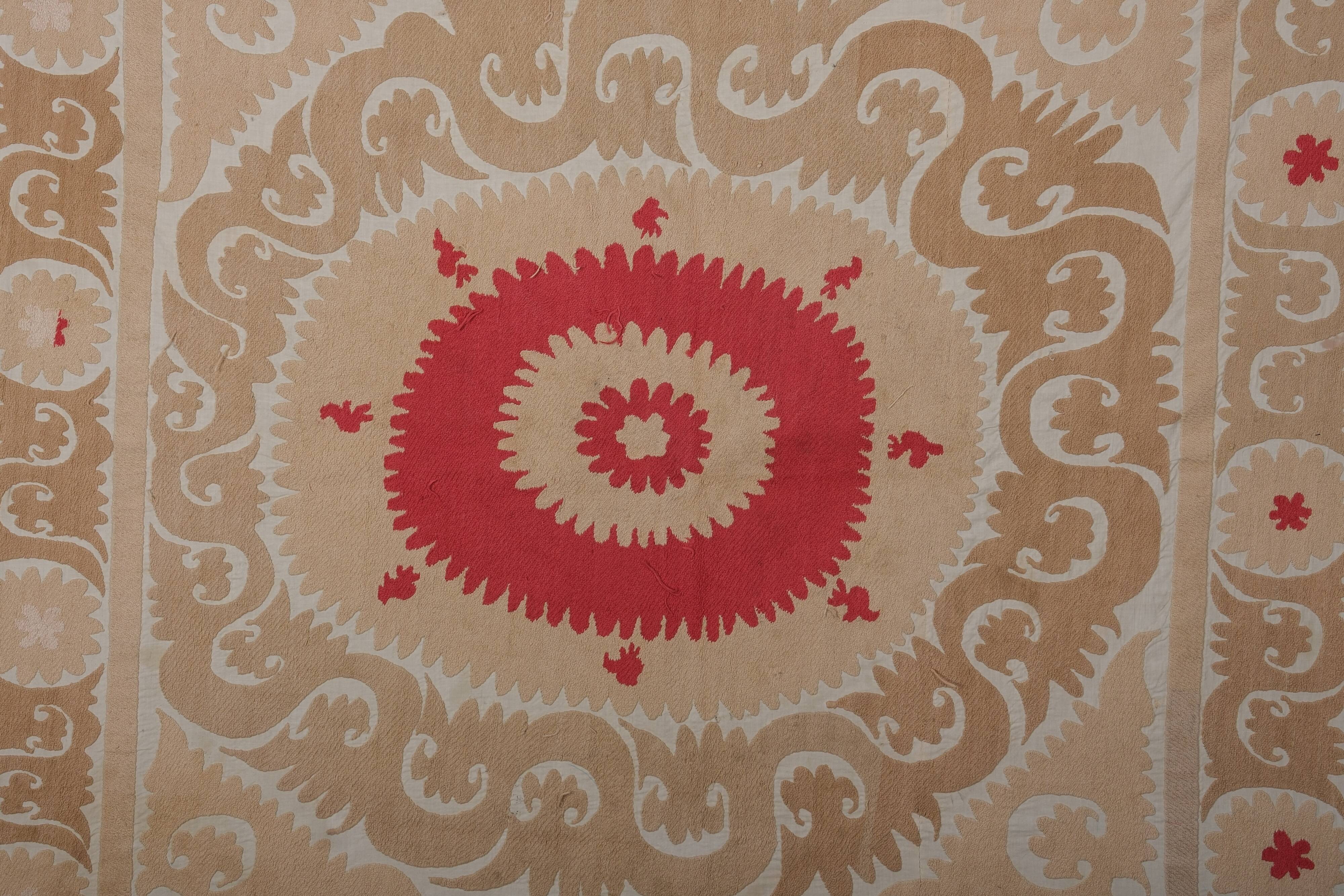Tapis noué à la main, tapis turc vintage 136x140 cm