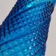 Vase verre bleu