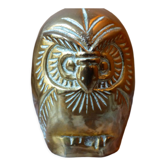 Brass owl's head