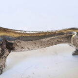 Silver metal knife holder