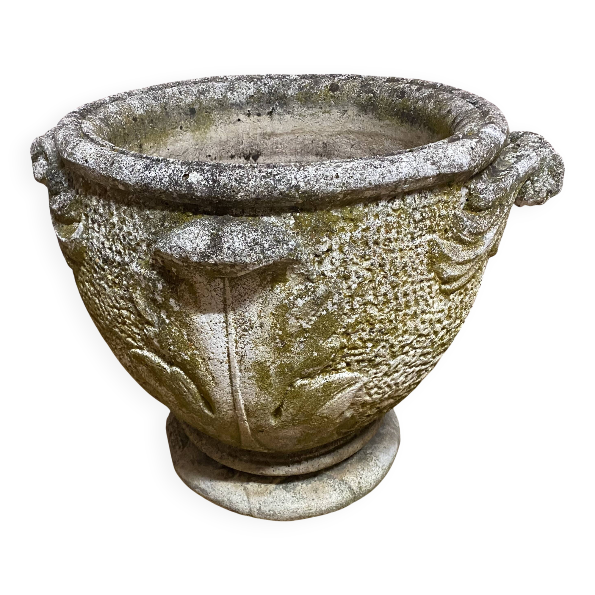 Pair of reconstituted stone planters
