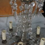 Antique Louis XVI chandelier with pendants