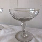 Set of 10 cuts to cristal champagne