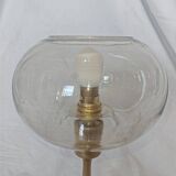 Sciolari style brass and glass lamp, 1970