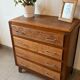Commode vintage chene foncé