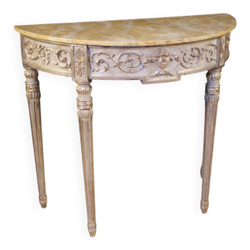 Console en laque italienne de style Louis XVI du 20e siècle