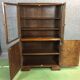 Glass art deco oak buffet